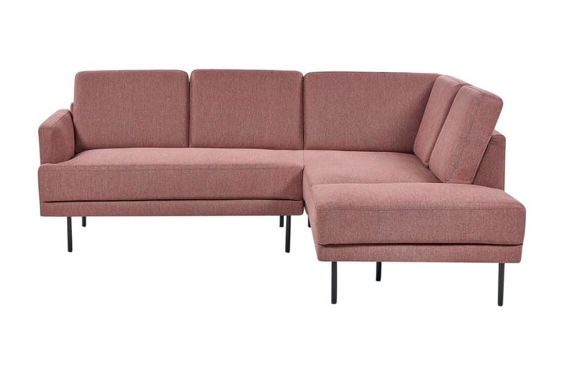 Deajna Hjørnesofa 4-seter - Rosa/Brun/Svart - Møbler - Sofaer - Hjørnesofa