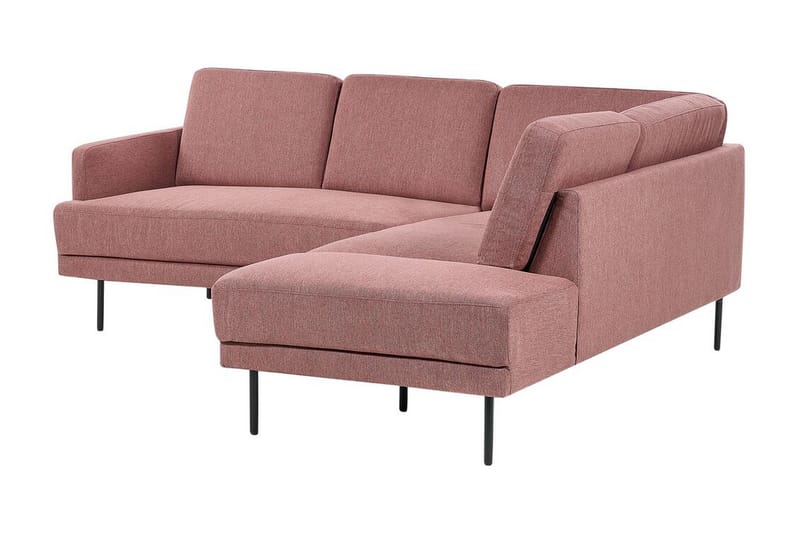 Deajna Hjørnesofa 4-seter - Rosa/Brun/Svart - Møbler - Sofaer - Hjørnesofa