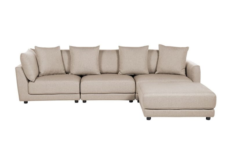 Delisha Sofa 3-seter, Beige/Svart