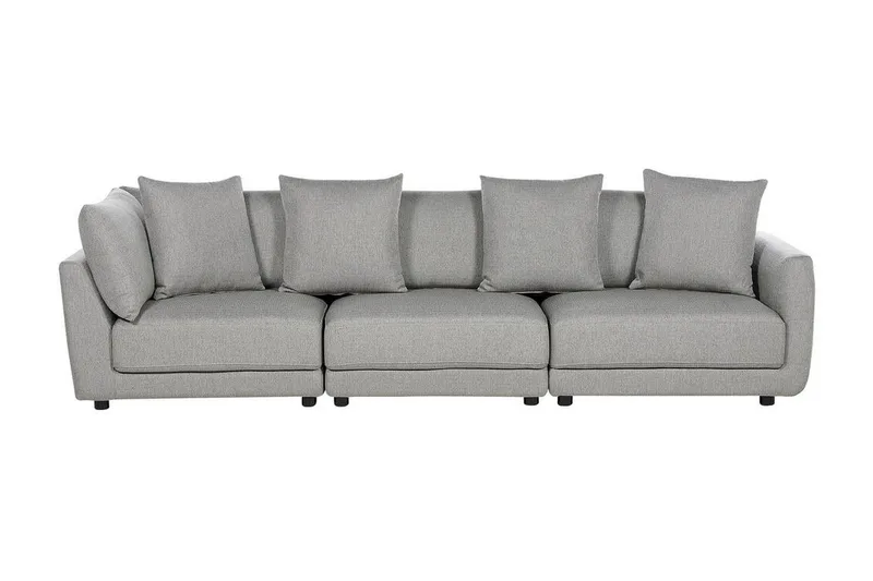 Delisha Sofa 3-seter - Grå/Svart - Møbler - Sofaer - Sofa 3 seter