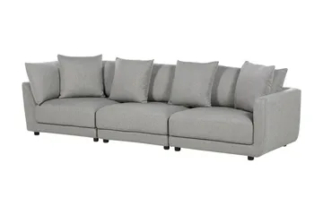 Delisha Sofa 3-seter - Grå/Svart - Møbler - Sofaer - Sofa 3 seter