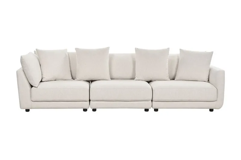 Delisha Sofa 3-seter - Hvit/Svart - Møbler - Sofaer - Sofa 3 seter
