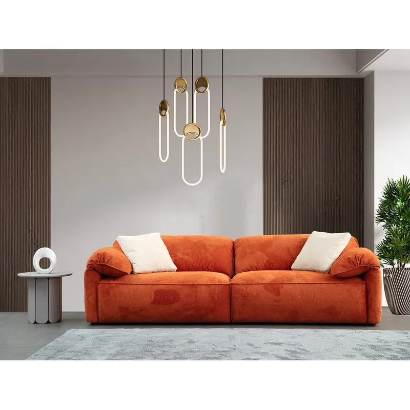 Derebasi 3-seters sofa - Oransje - Møbler - Sofaer - Sofa 3 seter
