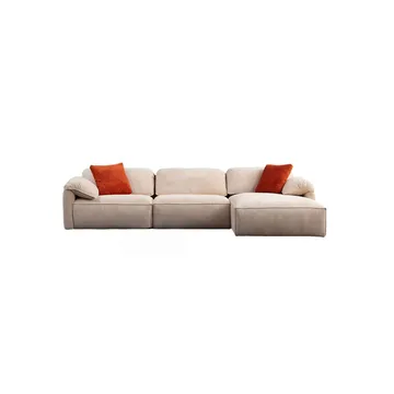 Derebasi 4-seters Hjørnesofa - Kremhvit - Møbler - Sofaer - Sofa med sjeselong
