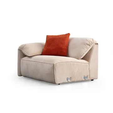 Derebasi 4-seters Hjørnesofa - Kremhvit - Møbler - Sofaer - Sofa med sjeselong