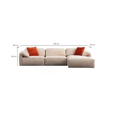 Derebasi 4-seters Hjørnesofa - Kremhvit - Møbler - Sofaer - Sofa med sjeselong