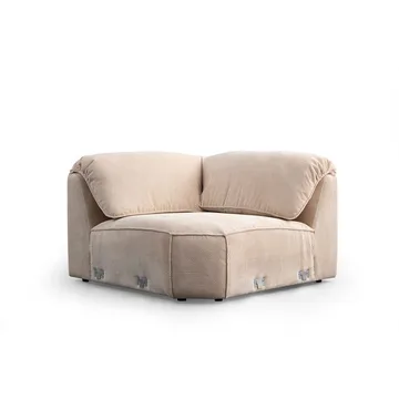 Derebasi 6-seters Hjørnesofa Två Hörn - Kremhvit - Møbler - Sofaer - Hjørnesofa