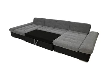 Dewitt Sovesofa med Dobbel Sjeselong 4-seter i Bouclé - Grønn - Møbler - Sofaer - Sovesofaer
