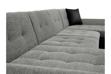Dewitt Sovesofa med Dobbel Sjeselong 4-seter i Bouclé - Grønn - Møbler - Sofaer - Sovesofaer