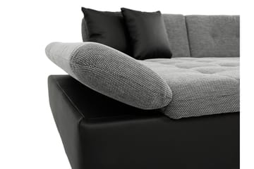 Dewitt Sovesofa med Dobbel Sjeselong 4-seter i Bouclé - Grønn - Møbler - Sofaer - Sovesofaer