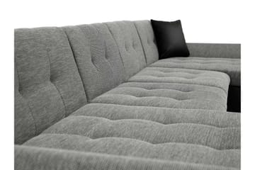 Dewitt Sovesofa med Dobbel Sjeselong 4-seter i Chenille - Oransje - Møbler - Sofaer - Sovesofaer