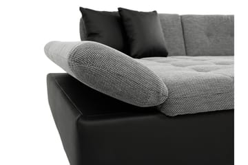 Dewitt Sovesofa med Dobbel Sjeselong 4-seter i Chenille - Oransje - Møbler - Sofaer - Sovesofaer