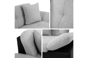 Djerra Sovesofa med Sjeselong 3-seter i Fløyel - Gul - Møbler - Sofaer - Sovesofaer