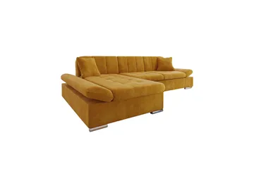 Djerra Sovesofa med Sjeselong 3-seter i Fløyel