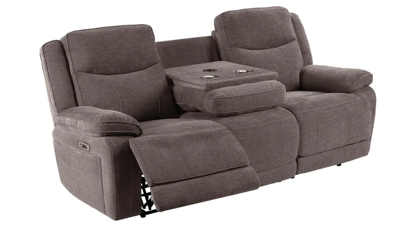 Drevia reclinersofa 3-seter elektrisk, Muldvarpfarget