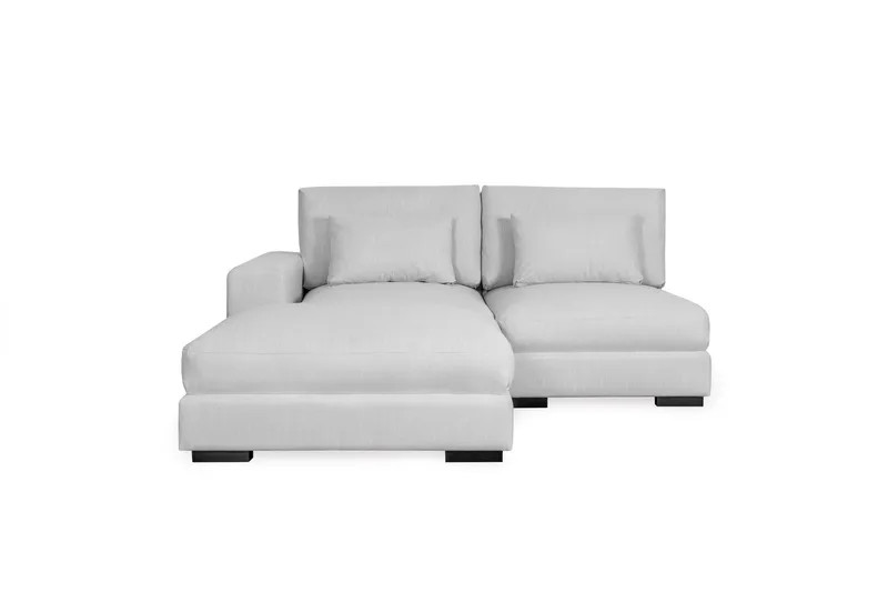 Dubai Divansofa Venstre - Lysegrå - Møbler - Sofaer - Modulsofaer - Komplett modulsofa