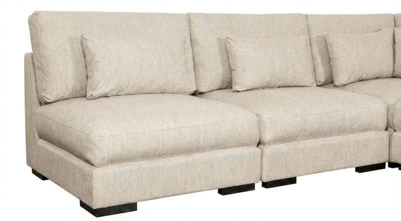Dubai hjørnesofa ekstra dyp i Chenille - Beige - Møbler - Sofaer - Hjørnesofa