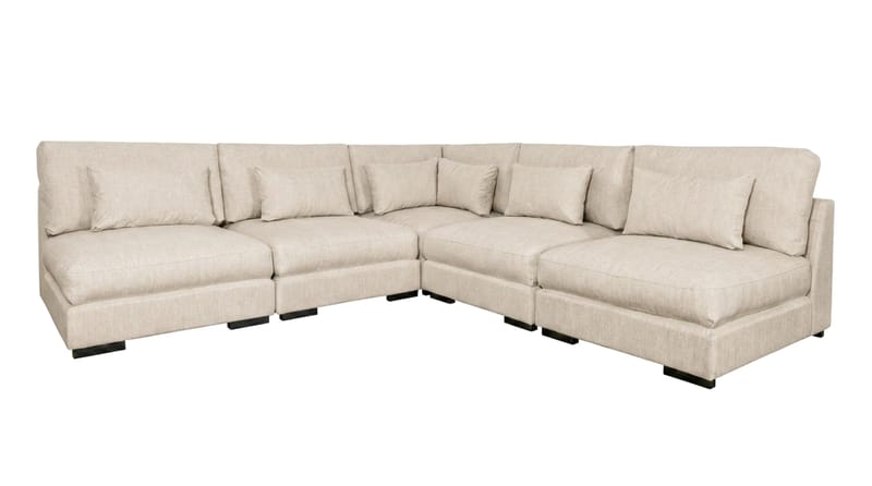 Dubai hjørnesofa ekstra dyp i Chenille - Beige - Møbler - Sofaer - Hjørnesofa