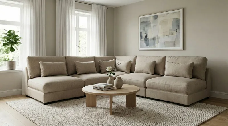 Dubai hjørnesofa ekstra dyp i Chenille - Brun - Møbler - Sofaer - Hjørnesofa
