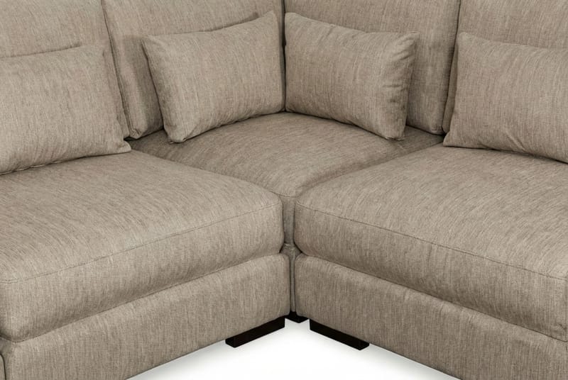 Dubai hjørnesofa ekstra dyp i Chenille - Brun - Møbler - Sofaer - Hjørnesofa