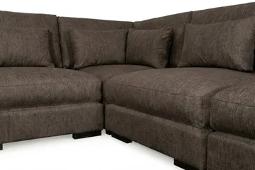 Dubai hjørnesofa ekstra dyp i Chenille - Mørkebrun - Møbler - Sofaer - Hjørnesofa