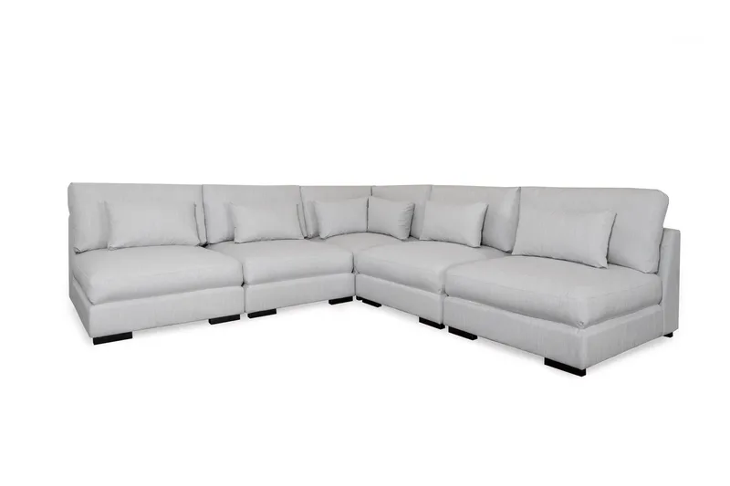 Dubai hjørnesofa ekstra dyp, Lysegrå