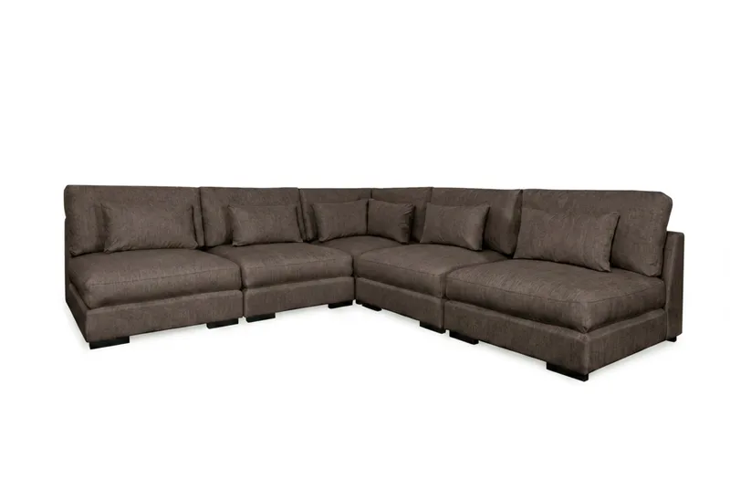 Dubai hjørnesofa, Mørkebrun