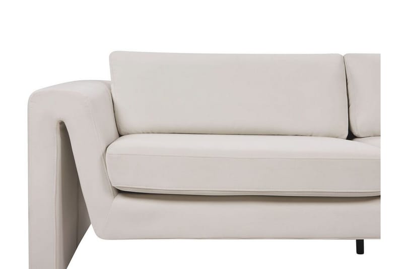 Durran Sofa 3-seter - Beige/Svart - Møbler - Sofaer - Fløyel sofaer