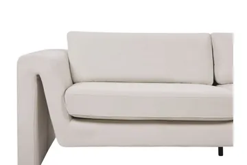 Durran Sofa 3-seter - Beige/Svart - Møbler - Sofaer - Fløyel sofaer