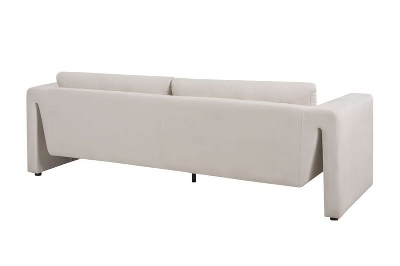 Durran Sofa 3-seter - Beige/Svart - Møbler - Sofaer - Fløyel sofaer