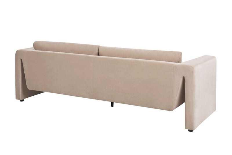 Durran Sofa 3-seter - Beige/Svart - Møbler - Sofaer - Fløyel sofaer
