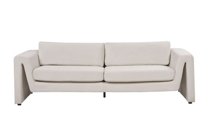 Durran Sofa 3-seter - Beige/Svart - Møbler - Sofaer - Fløyel sofaer