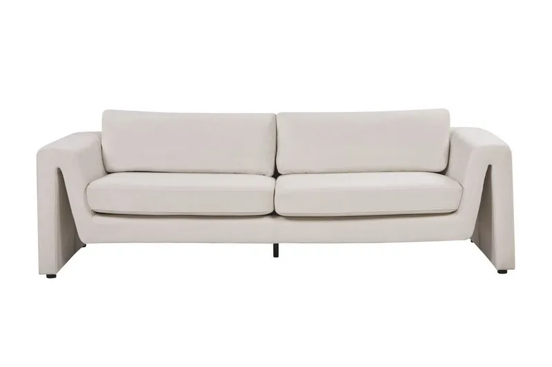Durran Sofa 3-seter, Beige/Svart