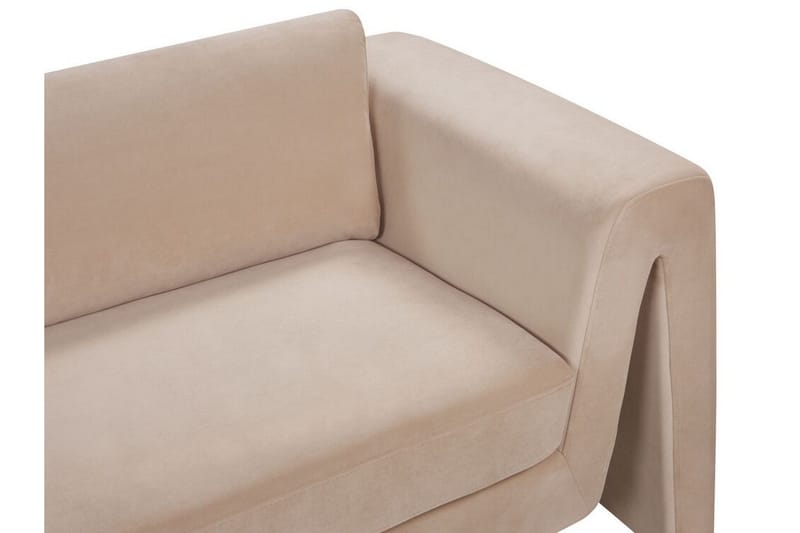 Durran Sofa 3-seter - Beige/Svart - Møbler - Sofaer - Fløyel sofaer