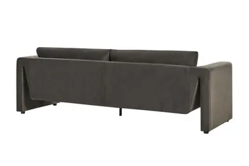 Durran Sofa 3-seter - Grå/Svart - Møbler - Sofaer - Fløyel sofaer