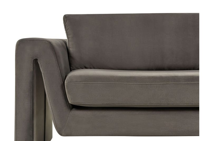 Durran Sofa 3-seter - Grå/Svart - Møbler - Sofaer - Fløyel sofaer