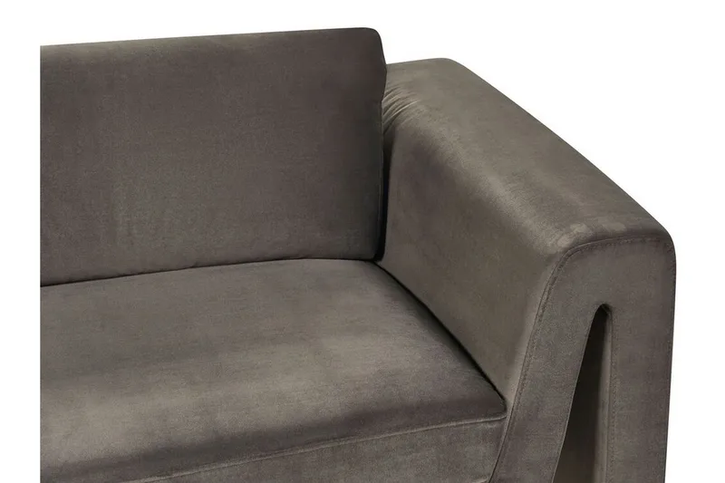 Durran Sofa 3-seter - Grå/Svart - Møbler - Sofaer - Fløyel sofaer