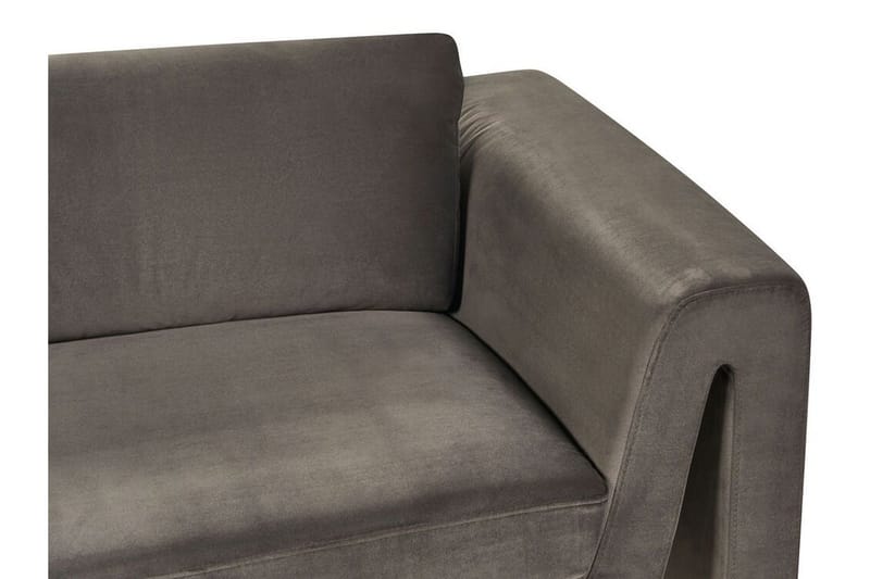 Durran Sofa 3-seter - Grå/Svart - Møbler - Sofaer - Fløyel sofaer