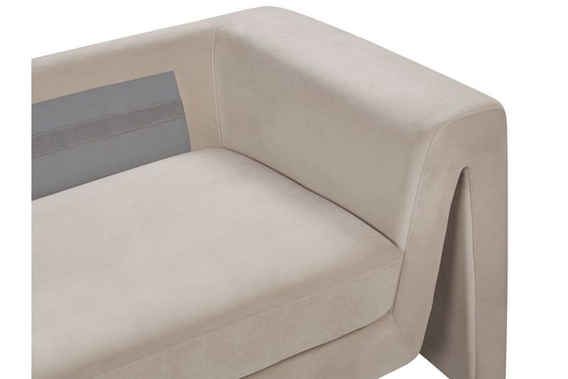 Durran Sofa 3-seter - Taupe/Svart - Møbler - Sofaer - Fløyel sofaer