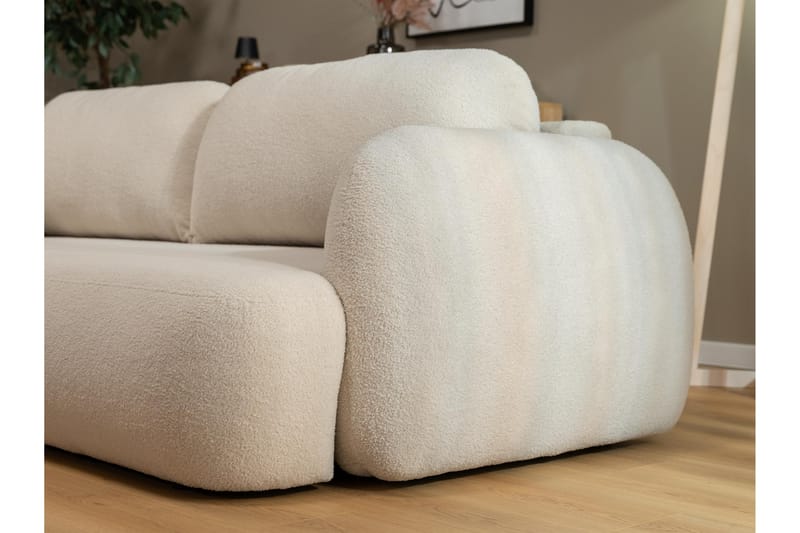 Efrem Sovesofa 3-Seter - Beige - Møbler - Sofaer - Sovesofaer