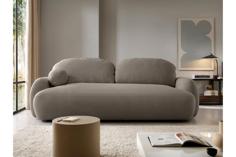 Efrem Sovesofa 3-Seter - Grå - Møbler - Sofaer - Sovesofaer