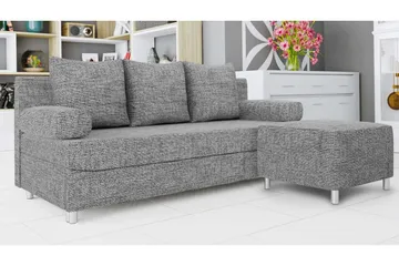 Eifion Sovesofa 3-seter - Grå - Møbler - Sofaer - Sovesofaer