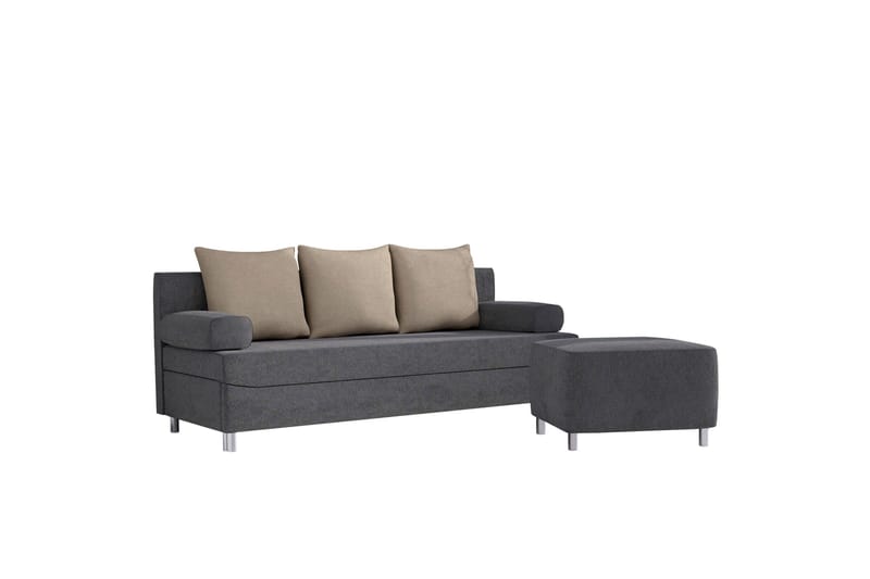 Eifion Sovesofa 3-seter, Mørkegrå