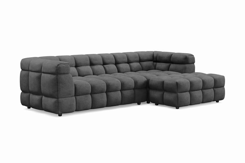 Elise 3-seters Sofa med Sjeselong Høyre - Mørkegrå - Møbler - Sofaer - Sofa med sjeselong