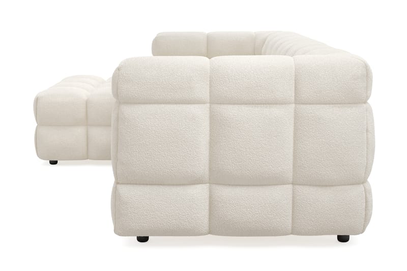 Elise 3-seters Sofa med Sjeselong Venstre - Beige Teddy - Møbler - Sofaer - Sofa med sjeselong