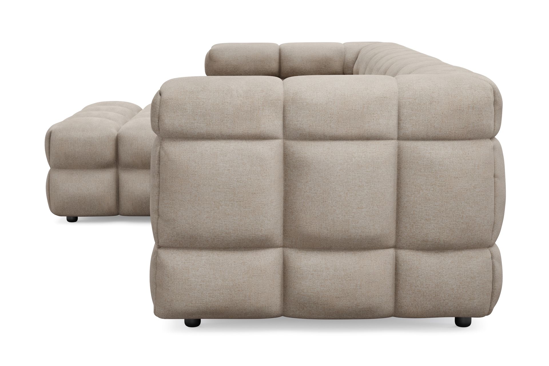 Elise 3-seters Sofa med Sjeselong Venstre - Beige - Møbler - Sofaer - Sofa med sjeselong