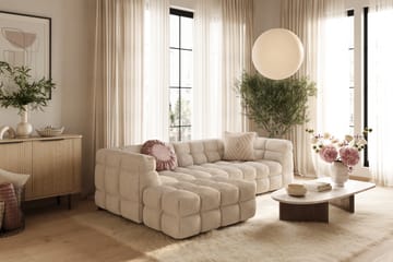 Elise 3-seters Sofa med Sjeselong Venstre - Beige - Møbler - Sofaer - Sofa med sjeselong