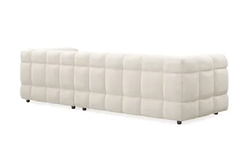 Elise 4-seters Høyrevendt L-formet Boblete Divansofa 274 cm i Bouclé - Kremhvit - Møbler - Sofaer - Sofa med sjeselong