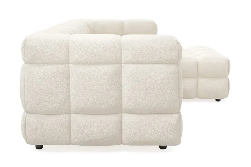 Elise 4-seters Sofa med Sjeselong Høyre - Beige Teddy - Møbler - Sofaer - Sofa med sjeselong