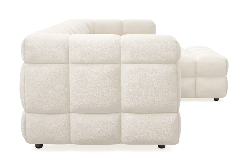 Elise 4-seters Sofa med Sjeselong Høyre - Beige Teddy - Møbler - Sofaer - Sofa med sjeselong